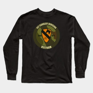 1st Cavalry Vietnam Patch Long Sleeve T-Shirt